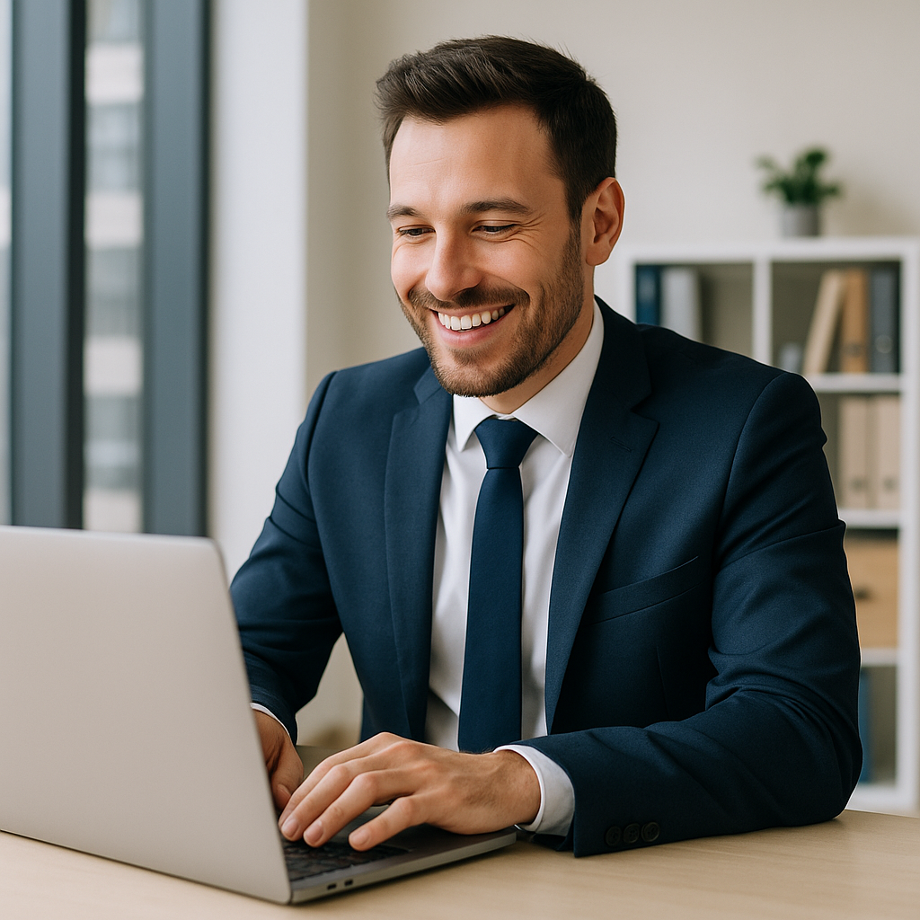 Mockup de um site profissional